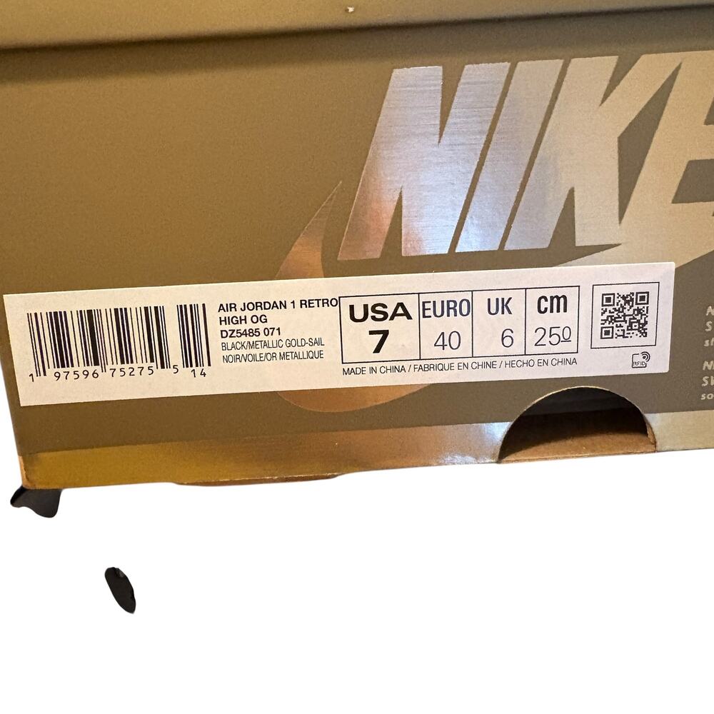 Nike Air Jordon 1 Retro High OG Sz 7Y / 8.5 Women DZ5485-01 - Picture 8 of 8